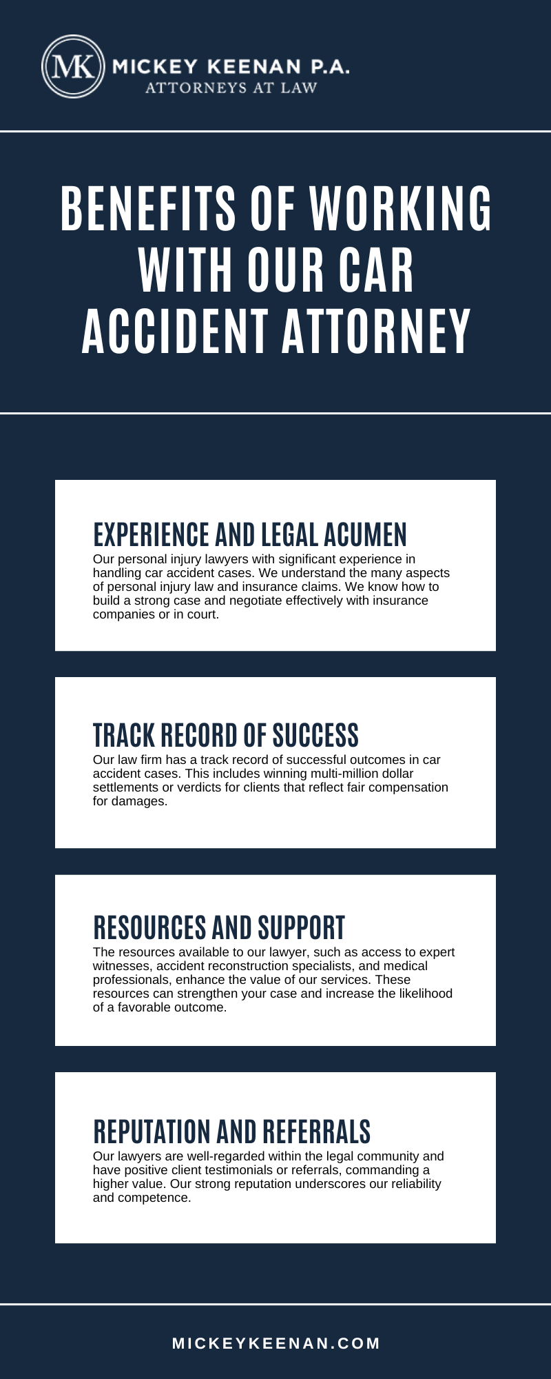 Benefits Of Working With Our Car Accident Attorney Infographic