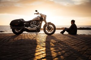 motorcycle on beach tampa, florida, mickey keenan pa