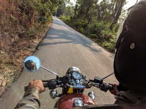 Motorcycle driving on road, first person, Mickey Keenan PA, Tampa