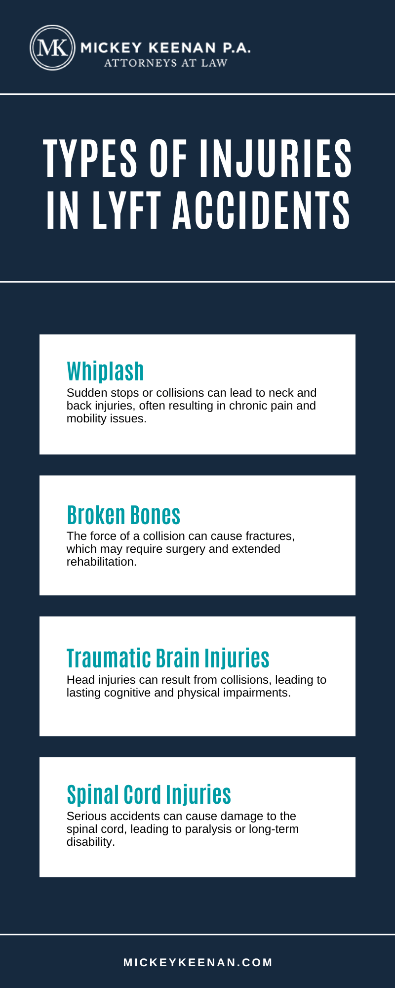 Lyft accident lawyer Tampa, FL Infographic